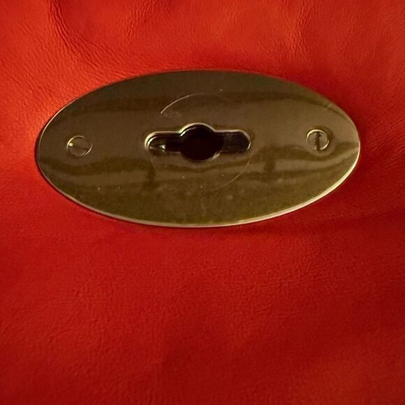 Mulberry Softie Coral Orange Pillow Effect Nappa Leather Shoulder Bag NWT - Picture 8 of 16